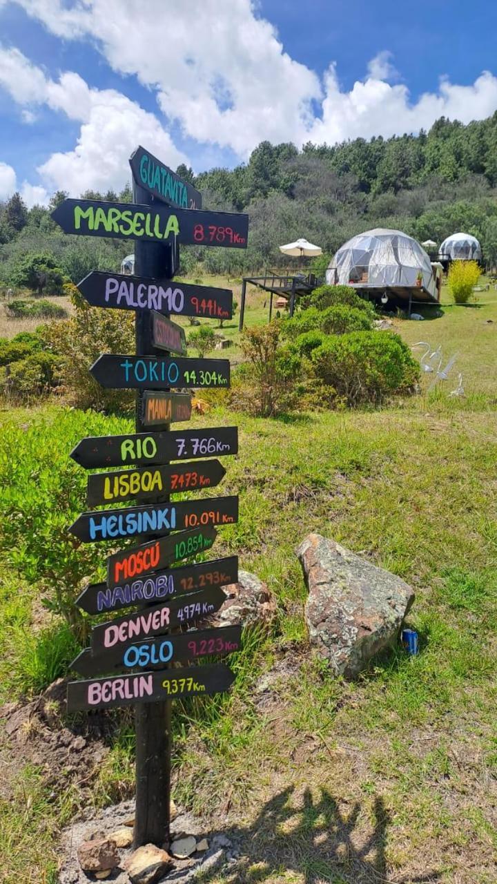 Glamping La Villa Guatavita ภายนอก รูปภาพ